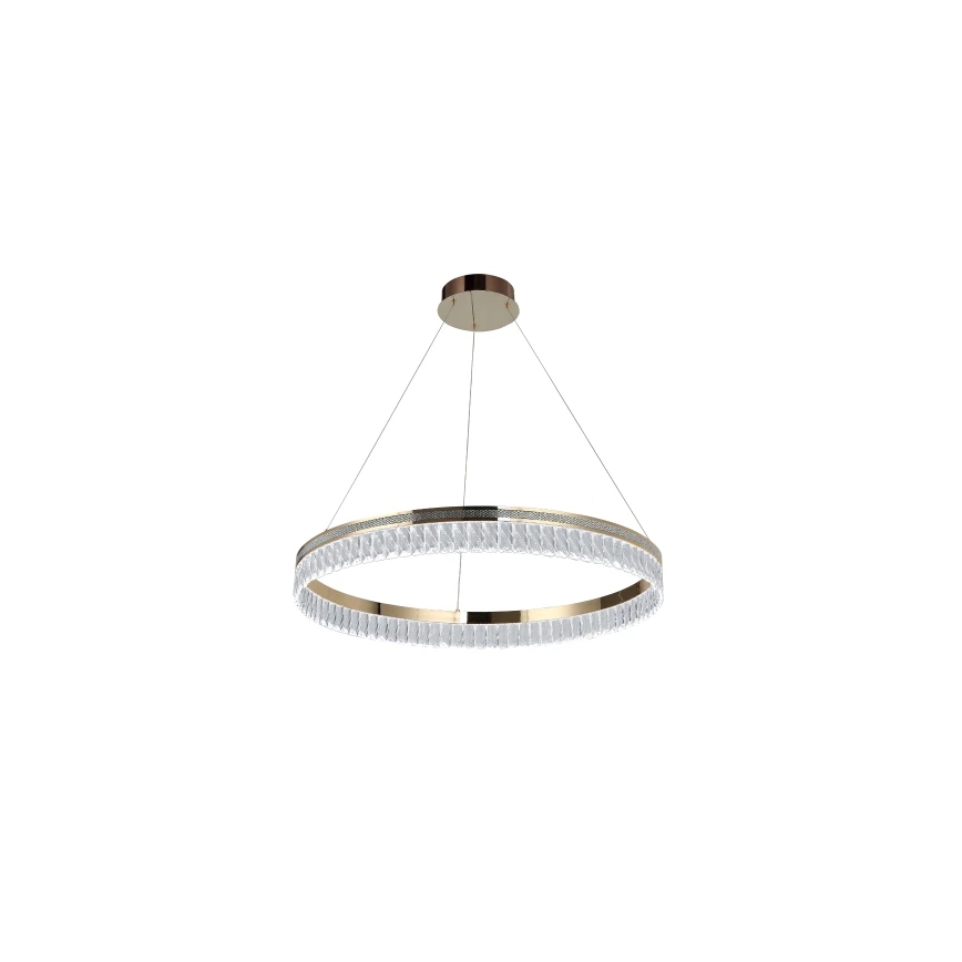 Lámpara colgante de cristal LED regulable en cable THALIA LED/55W/230V 3000-6000K, diámetro 80 cm + mando a distancia