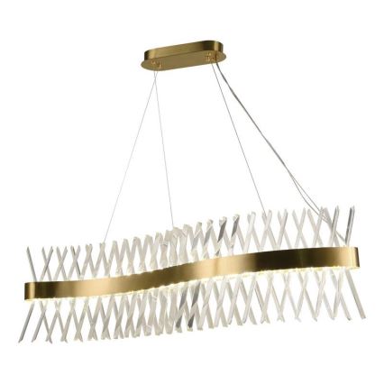 Lámpara de araña de cristal LED regulable en cadena LED/95W/230V 3000-6500K + mando a distancia