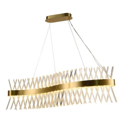 Lámpara de araña de cristal LED regulable en cadena LED/95W/230V 3000-6500K + mando a distancia