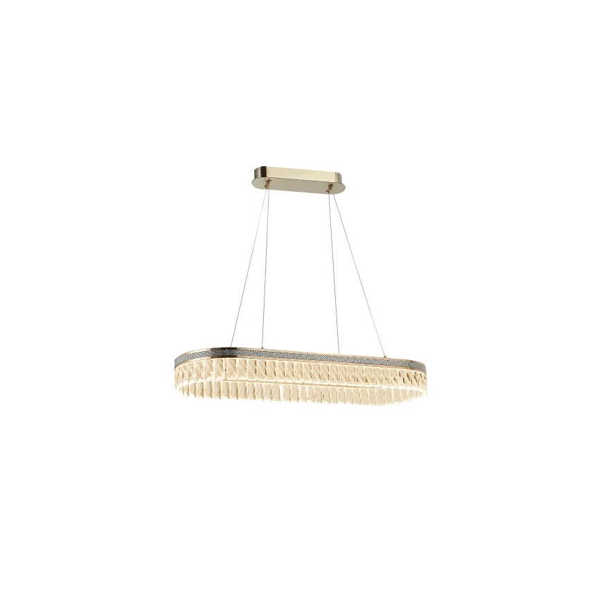 Lámpara colgante de cristal LED regulable THALIA LED/50W/230V 3000-6000K + mando a distancia