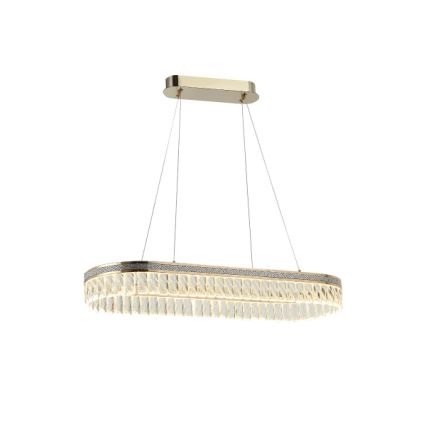 Lámpara colgante de cristal LED regulable THALIA LED/50W/230V 3000-6000K + mando a distancia