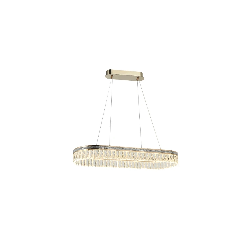 Lámpara colgante de cristal LED regulable THALIA LED/50W/230V 3000-6000K + mando a distancia
