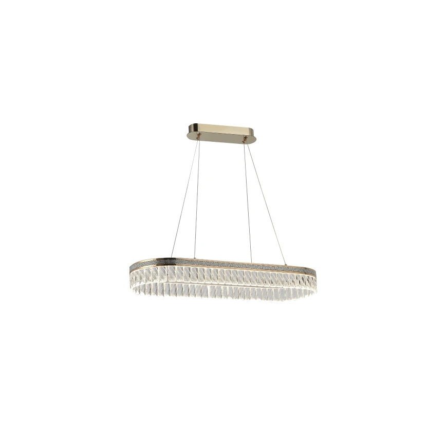 Lámpara colgante de cristal LED regulable THALIA LED/50W/230V 3000-6000K + mando a distancia