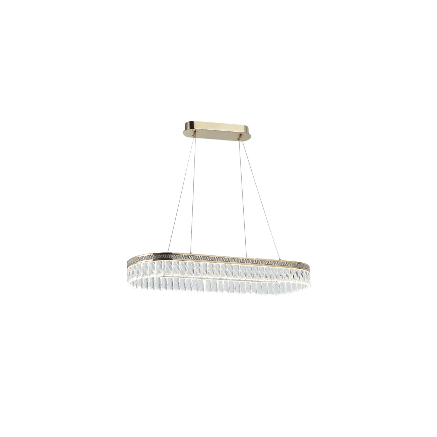 Lámpara colgante de cristal LED regulable THALIA LED/50W/230V 3000-6000K + mando a distancia