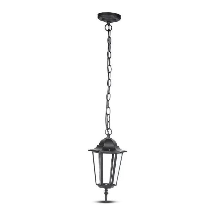 Lámpara de araña de exterior con cadena 1xE27/40W/230V IP44 negro