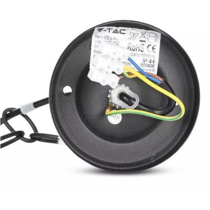 Lámpara de araña de exterior con cadena 1xE27/40W/230V IP44 negro