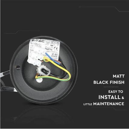 Lámpara de araña de exterior con cadena 1xE27/40W/230V IP44 negro