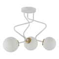 Lámpara de araña de poste ZIGZAG 3xG9/12W/230V blanco