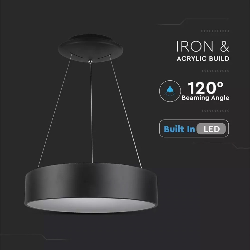 Lámpara de araña de suspensión con cable LED regulable 1xLED/30W/230V