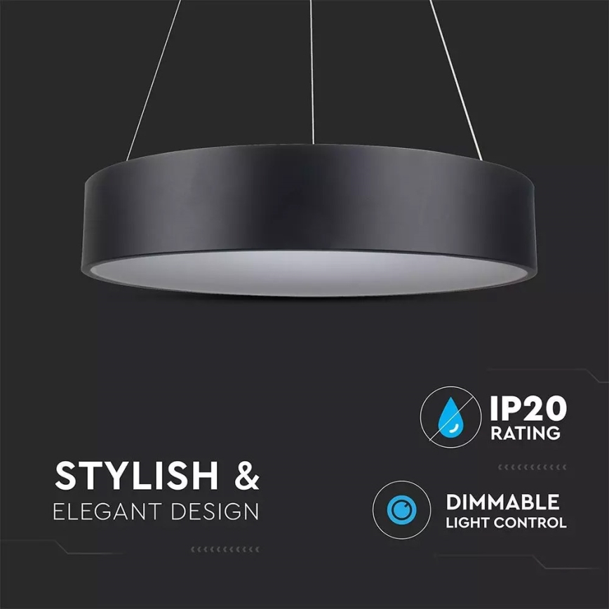 Lámpara de araña de suspensión con cable LED regulable 1xLED/30W/230V