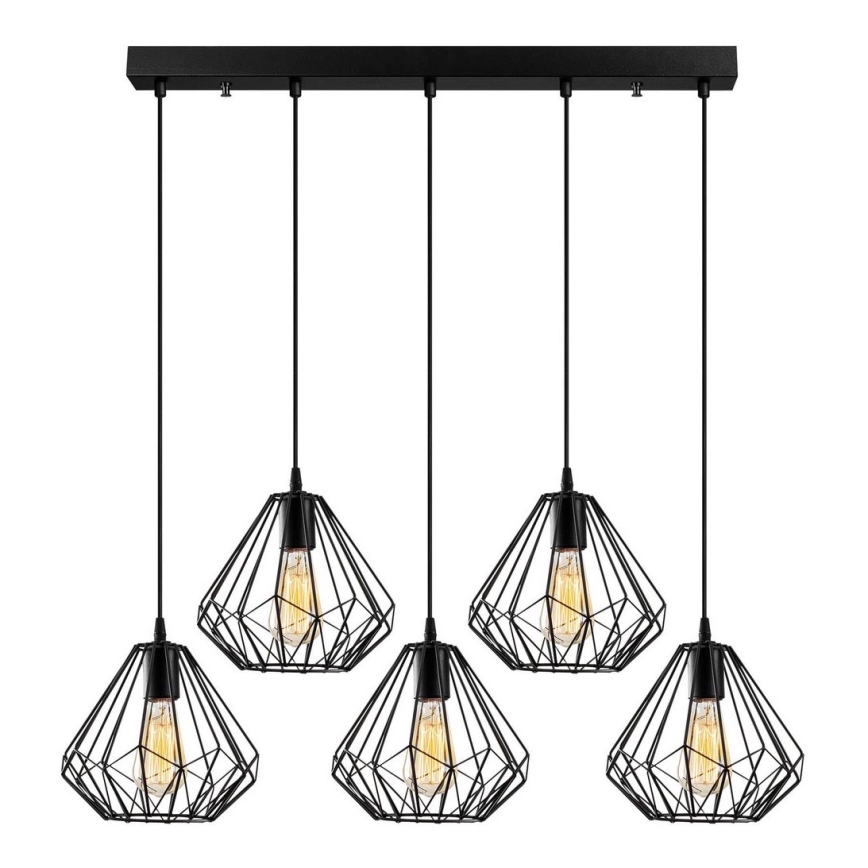 Lámpara de araña DIAMOND 5xE27/100W/230V