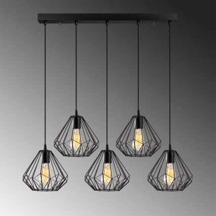 Lámpara de araña DIAMOND 5xE27/100W/230V