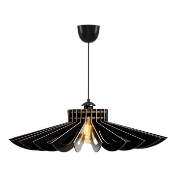 Lámpara de araña en cadena 1xE27/60W/230V black d. 52 cm