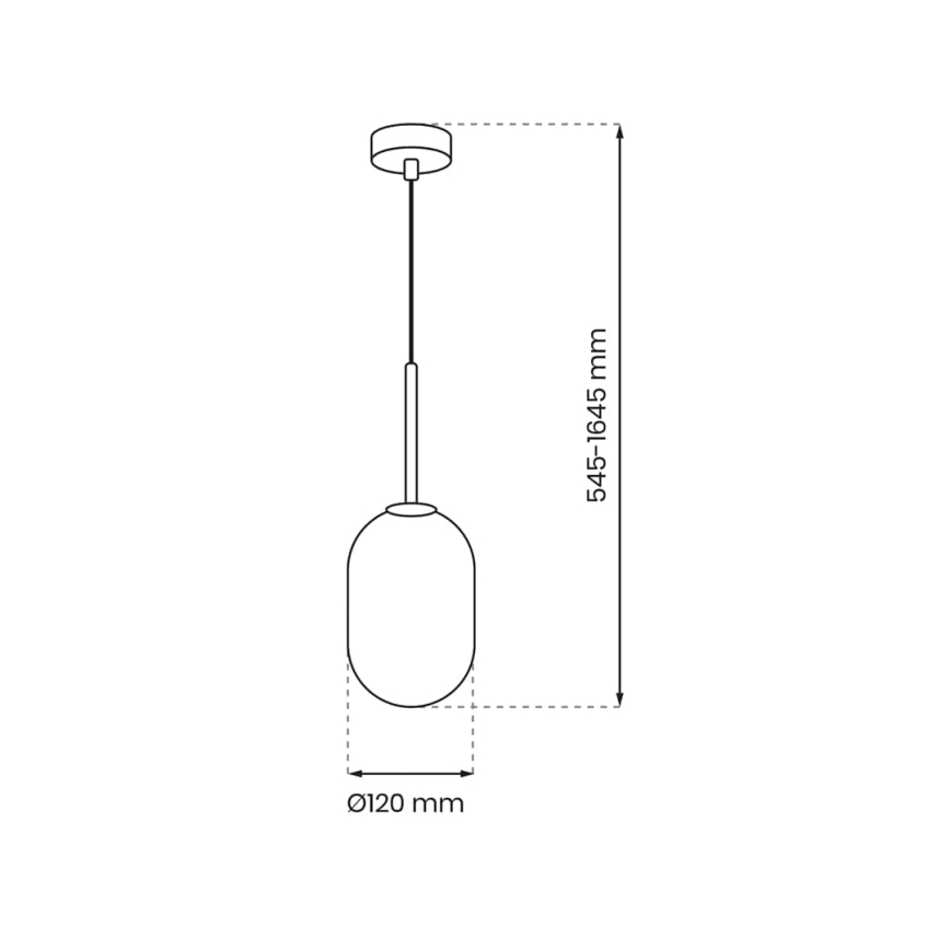 Lámpara de araña en cadena ALIAS 1xG9/8W/230V d. 12 cm dorado