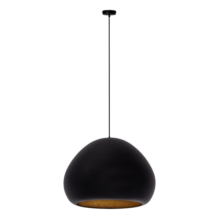 Lámpara de araña en cadena LAVA 1xE27/15W/230V negro/dorado
