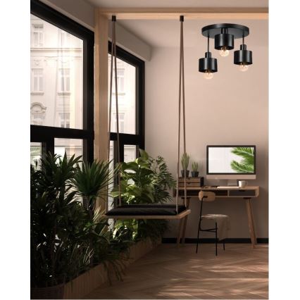 Lámpara de araña fija BODO 3xE27/60W/230V