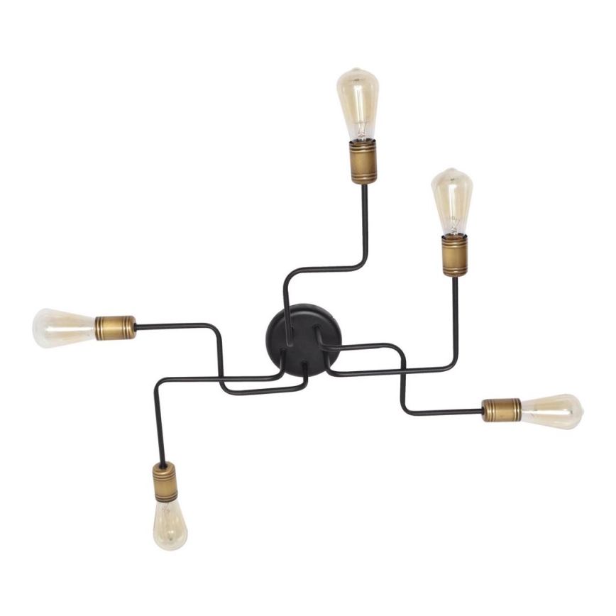 Lámpara de araña fija TUBE 5xE27/15W/230V