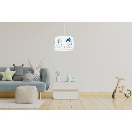 Lámpara de araña infantil OCEAN 1xE27/60W/230V