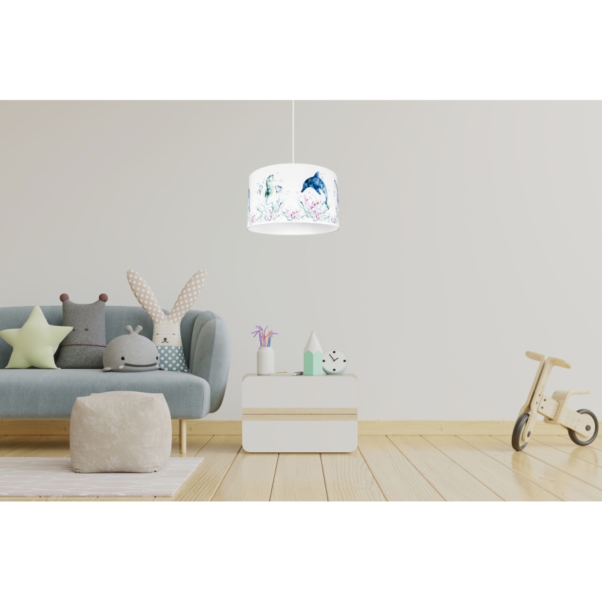 Lámpara de araña infantil OCEAN 1xE27/60W/230V