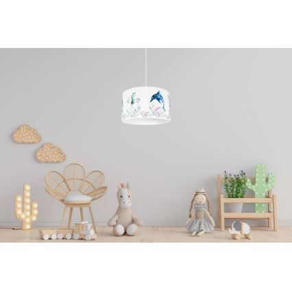 Lámpara de araña infantil OCEAN 1xE27/60W/230V