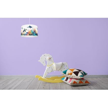 Lámpara de araña infantil OCEAN 1xE27/60W/230V