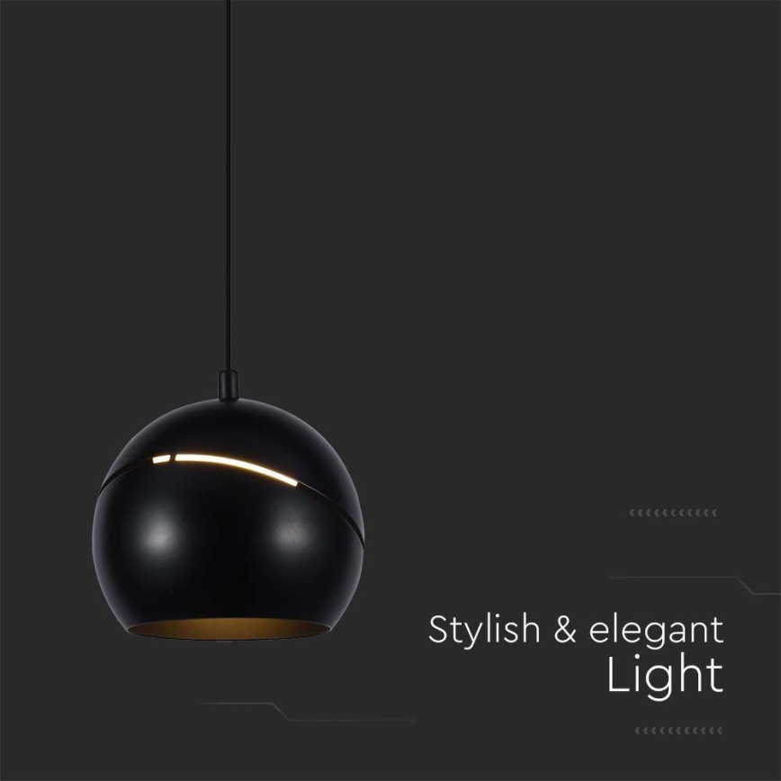 Lámpara de araña LED con cable LED/8,5W/230V 3000K negro