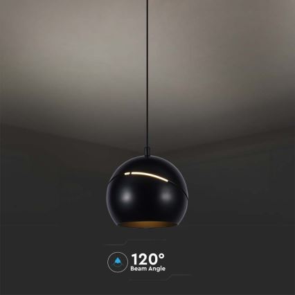 Lámpara de araña LED con cable LED/8,5W/230V 3000K negro