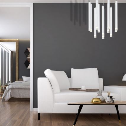 Lámpara de araña LED en cadena ALBA 12xLED/1W/230V blanco