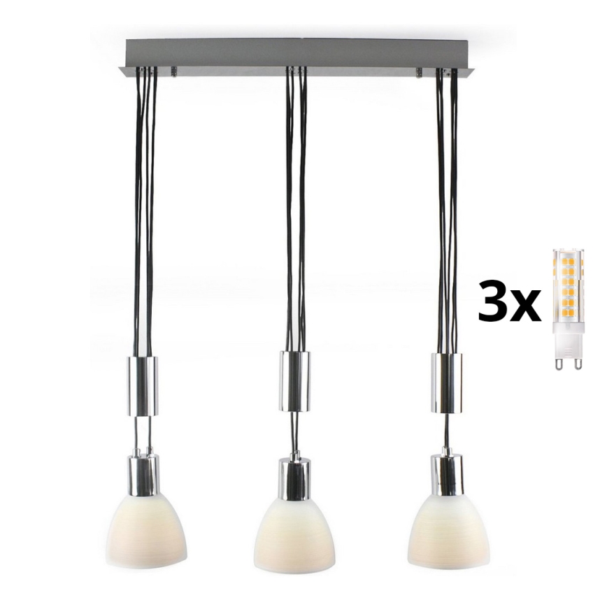 Lámpara de araña LED en cadena WENDY 3xG9/33W/230V