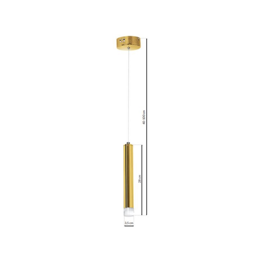Lámpara de araña LED GOLDIE 1xLED/5W/230V dorado