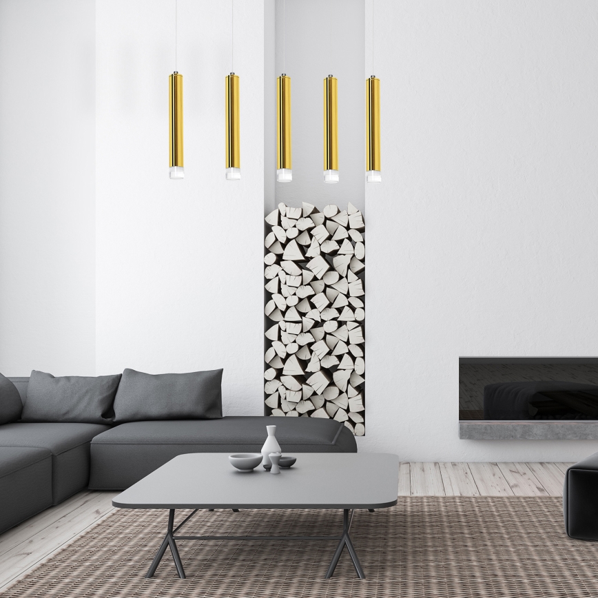 Lámpara de araña LED GOLDIE 5xLED/25W/230V dorado