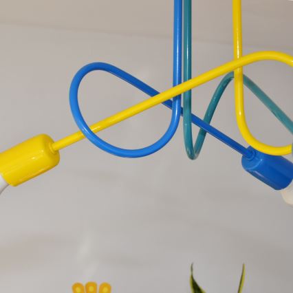Lámpara de araña LED infantil OXFORD 3xE27/15W/230V