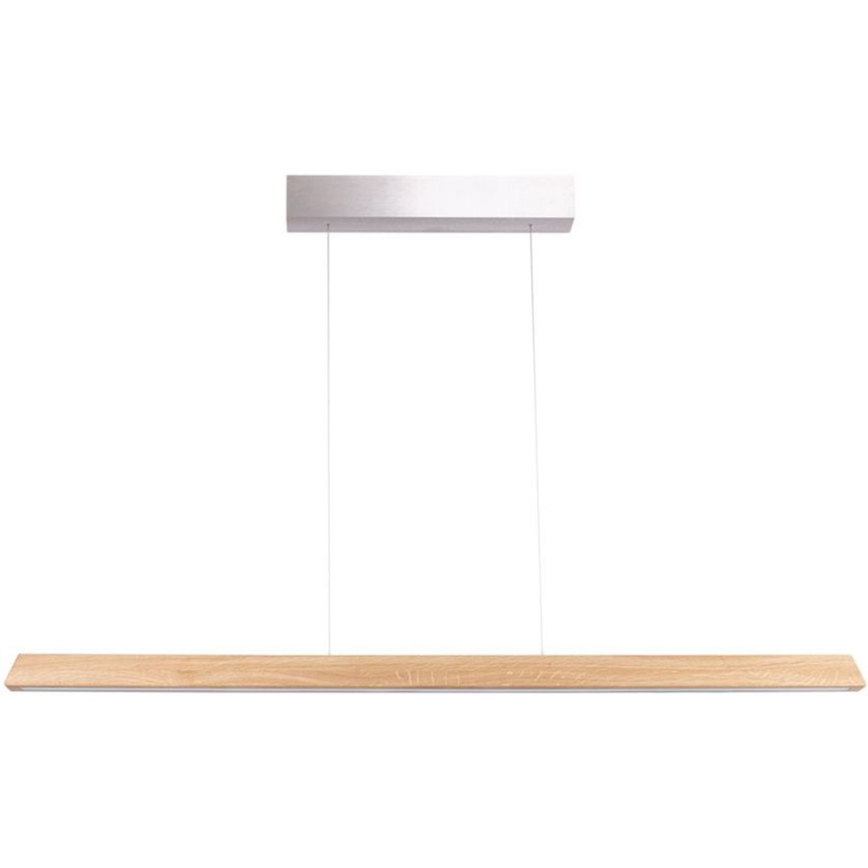 Lámpara de araña LED regulable DEROTT 3xLED/14W/230V roble