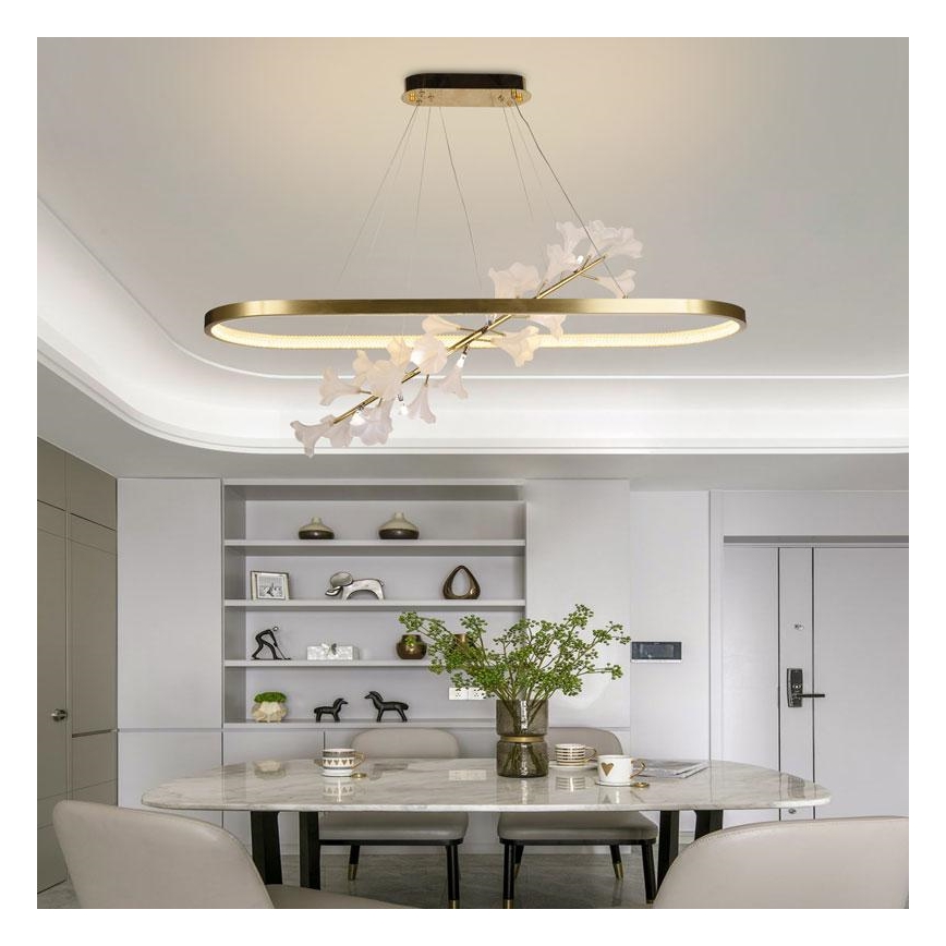 Lámpara de araña LED regulable en cadena LED/65W/230V 3000-6500K + control remoto