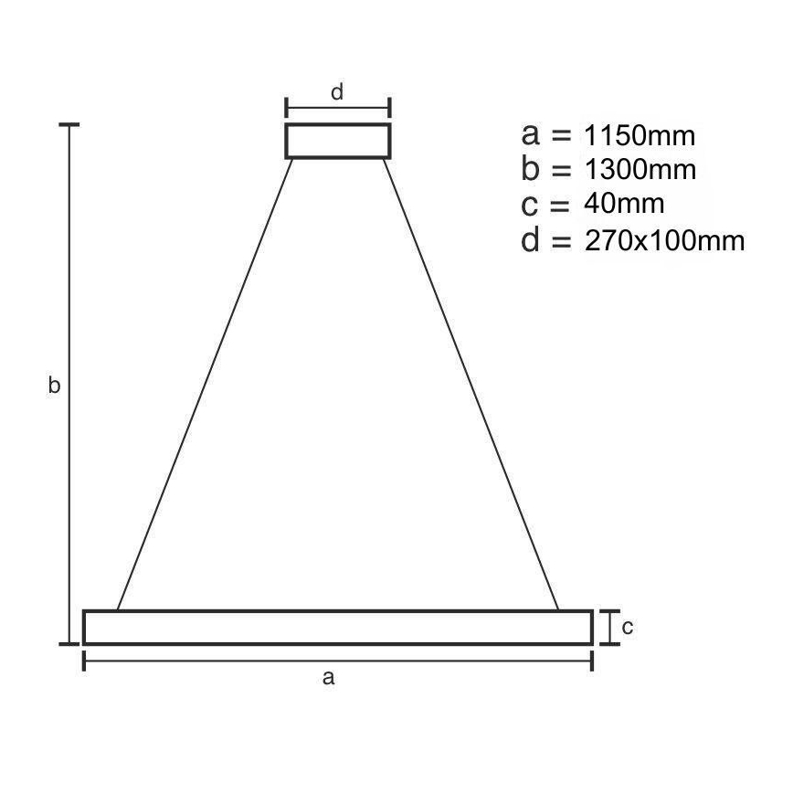 Lámpara de araña LED regulable en cadena LED/65W/230V 3000-6500K + control remoto