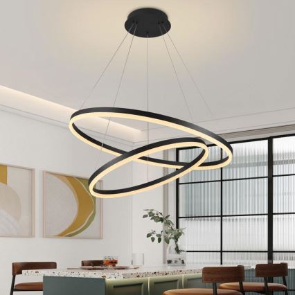 Lámpara de araña LED regulable LED/100W/230V 3000-6500K diá. 80 cm + control remoto