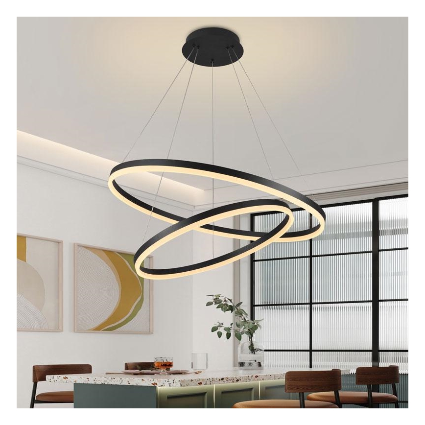 Lámpara de araña LED regulable LED/100W/230V 3000-6500K diá. 80 cm + control remoto