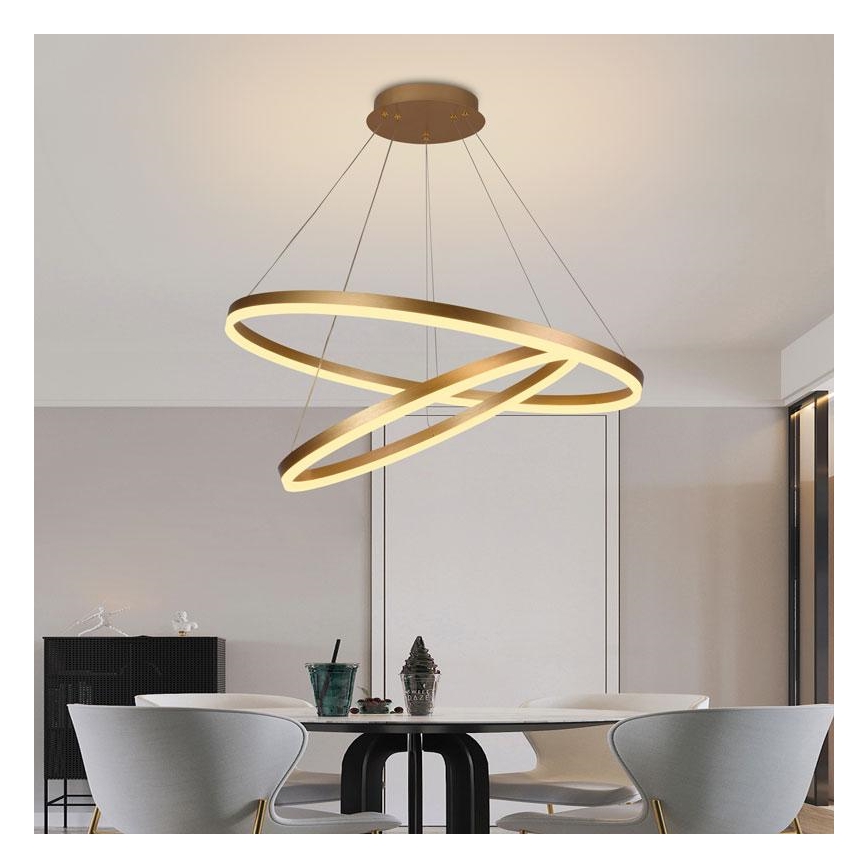 Lámpara de araña LED regulable LED/100W/230V 3000-6500K diá. 80 cm + control remoto