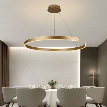 Lámpara de araña LED regulable LED/100W/230V 3000-6500K diá. 80 cm + control remoto
