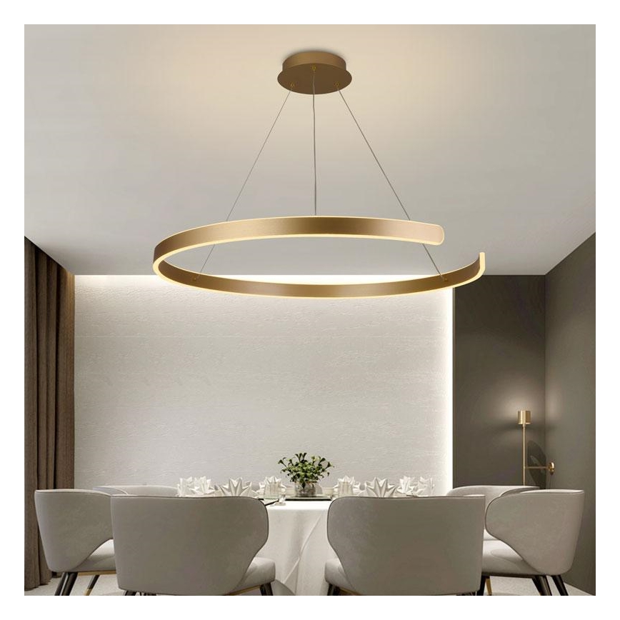 Lámpara de araña LED regulable LED/100W/230V 3000-6500K diá. 80 cm + control remoto