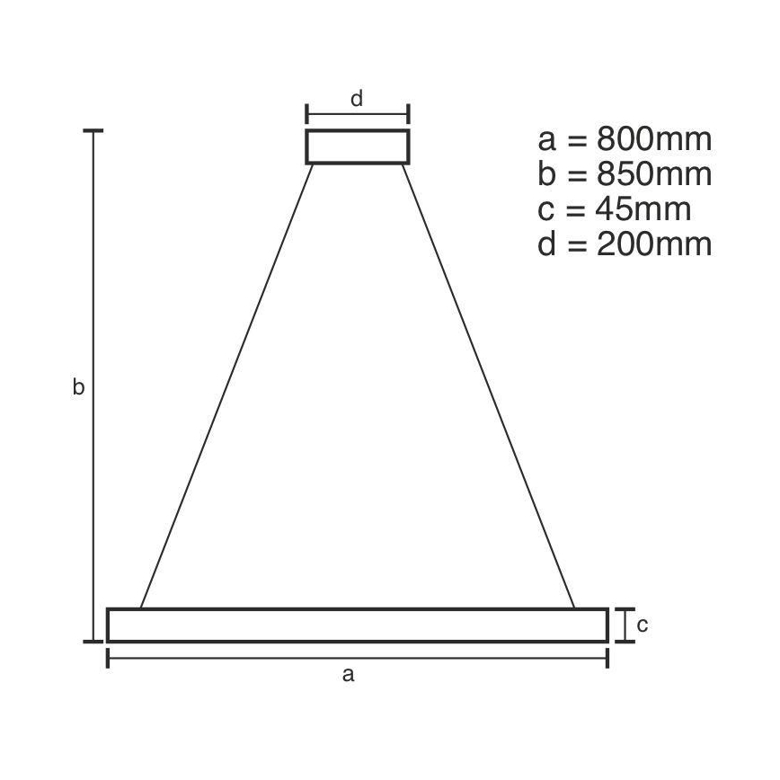 Lámpara de araña LED regulable LED/100W/230V 3000-6500K diá. 80 cm + control remoto