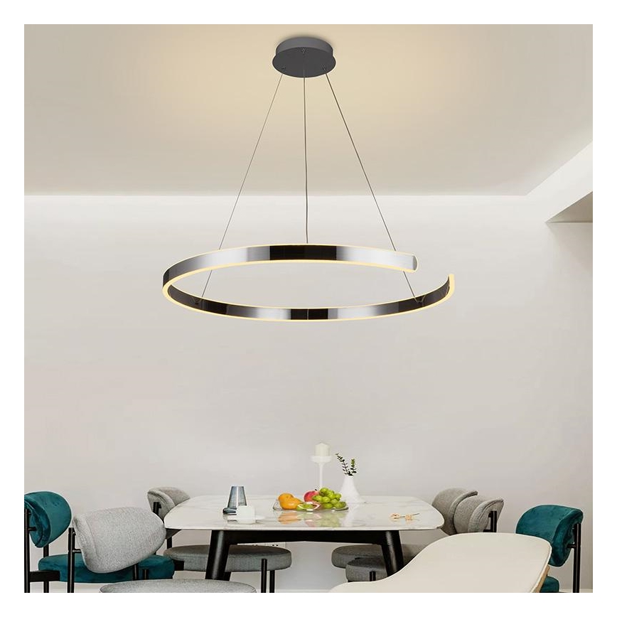 Lámpara de araña LED regulable LED/100W/230V 3000-6500K diá. 80 cm + control remoto