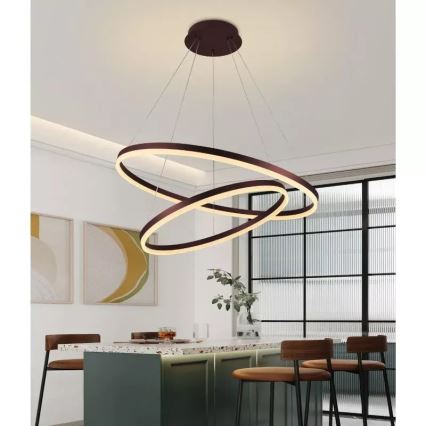 Lámpara de araña LED regulable LED/100W/230V 3000-6500K diá. 80 cm + control remoto