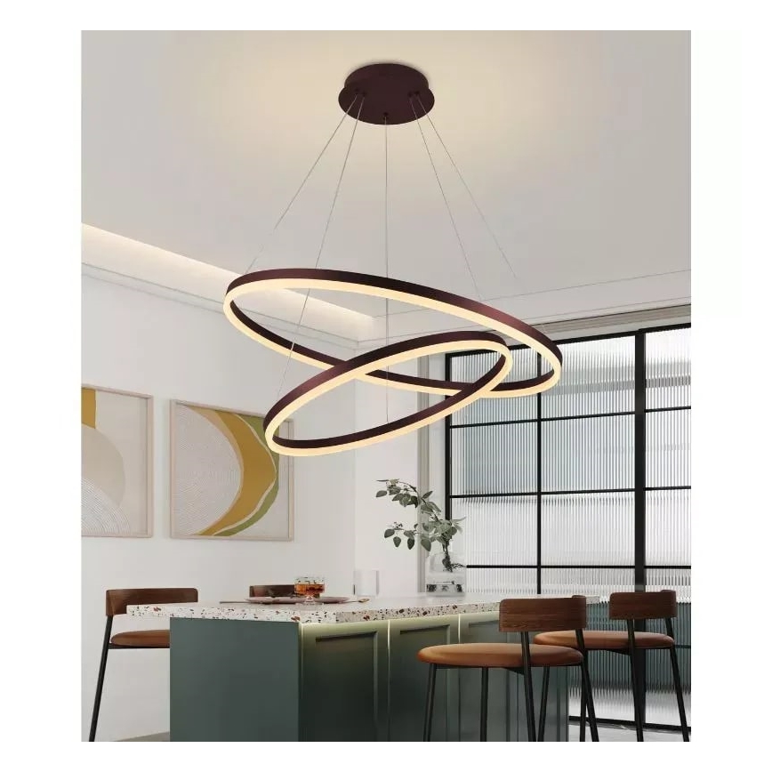 Lámpara de araña LED regulable LED/100W/230V 3000-6500K diá. 80 cm + control remoto