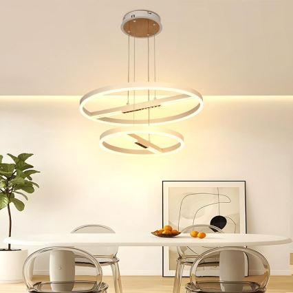 Lámpara de araña LED regulable LED/100W/230V 3000-6500K diá. 60 cm + control remoto