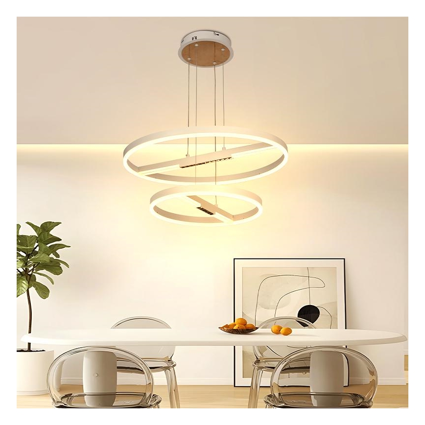 Lámpara de araña LED regulable LED/100W/230V 3000-6500K diá. 60 cm + control remoto