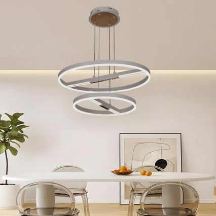 Lámpara de araña LED regulable LED/100W/230V 3000-6500K diá. 60 cm + control remoto