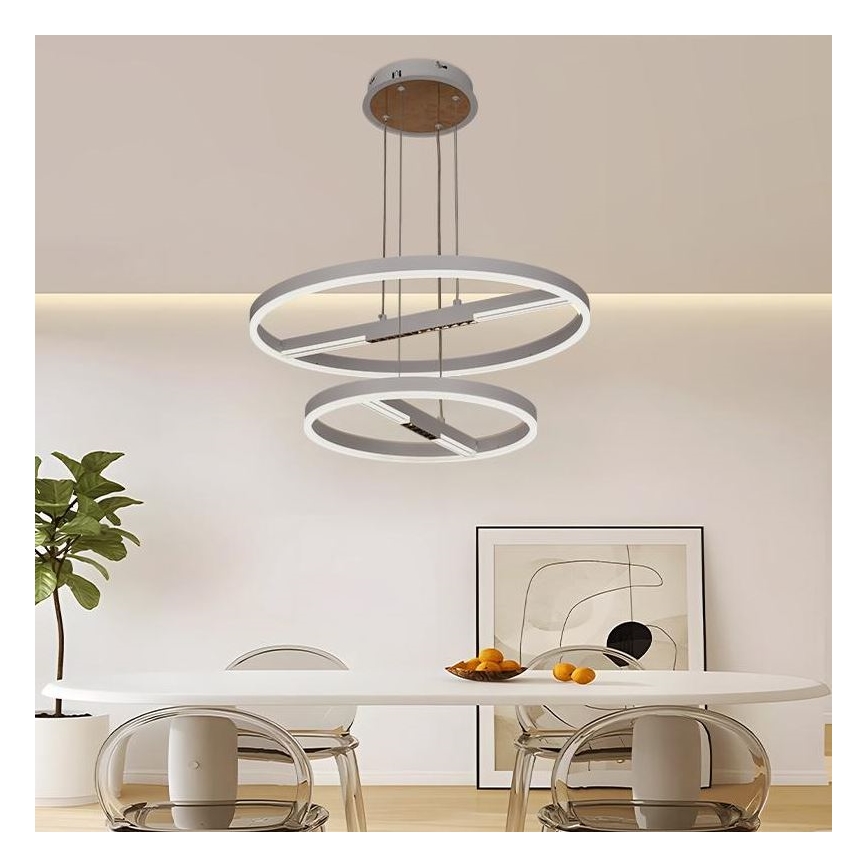 Lámpara de araña LED regulable LED/100W/230V 3000-6500K diá. 60 cm + control remoto