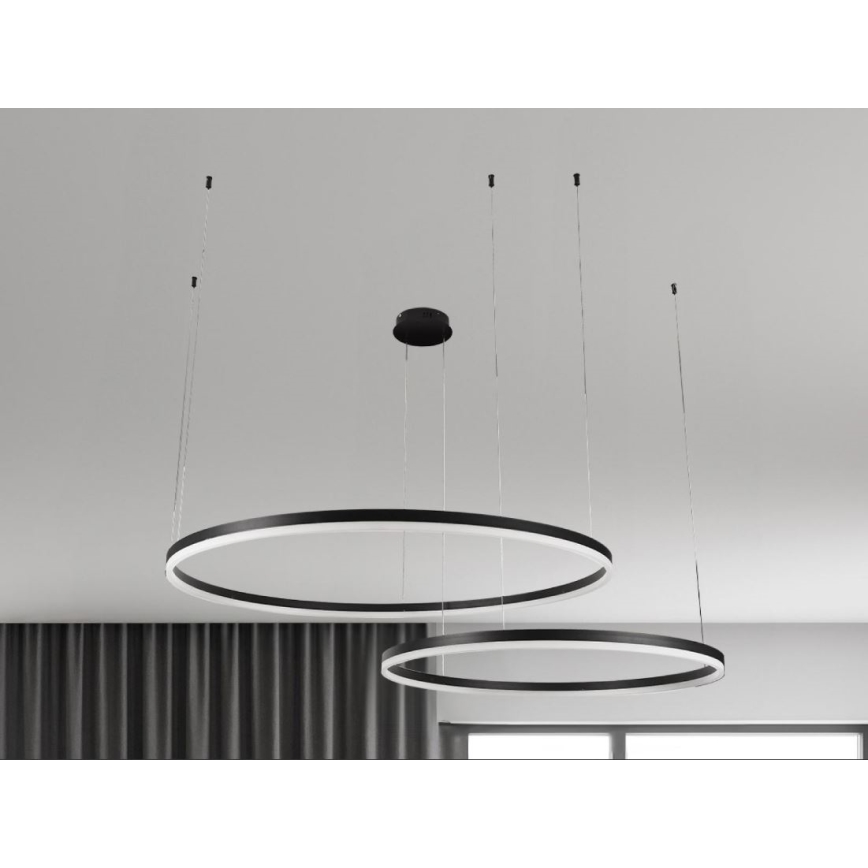 Lámpara de araña LED regulable LED/100W/230V 3000-6500K diá. 80 cm + control remoto