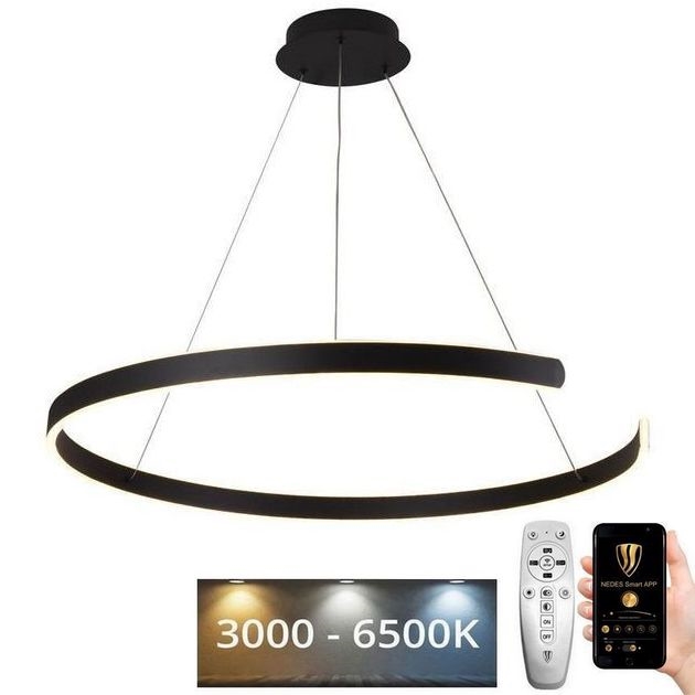 Lámpara de araña LED regulable LED/100W/230V 3000-6500K diá. 80 cm + control remoto